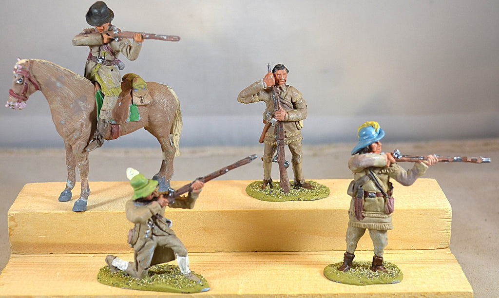 Classic Toy Soldiers Painted Frontiersmen Pioneers Alamo Texans Lot 2