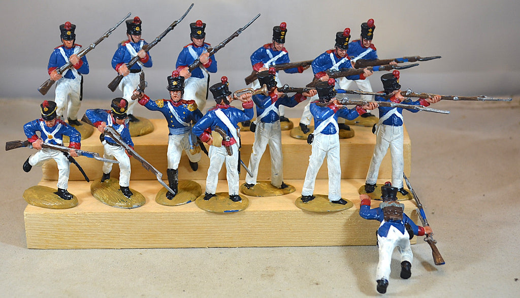 BMC CTS Painted Alamo Mexican Infantry 14 PC set