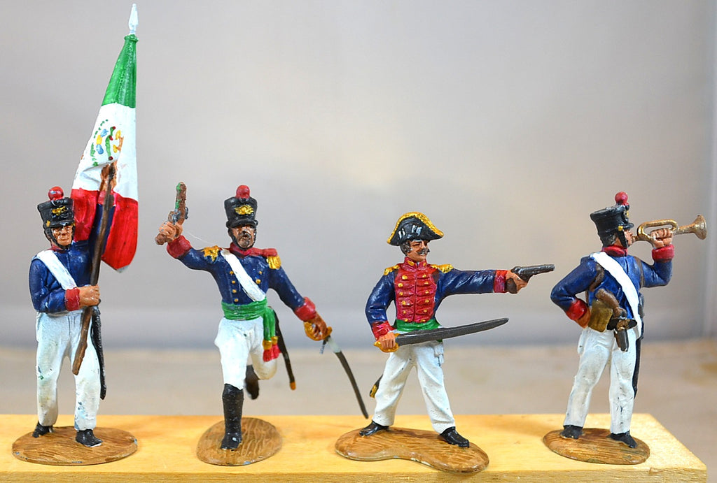 BMC CTS Painted Alamo Mexicans Officer Command Set