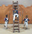 Classic Toy Soldiers Painted Alamo Mexican Set with Ladder