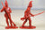 Classic Toy Soldiers American Revolution German Hessian Red 6 Figures