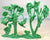 Marx CTS Playset Trees 4 Piece Set