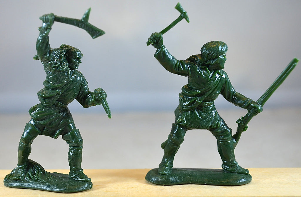 Kit-Soldiers French and Indian War Pioneer Indian Warrior Set Dark Green