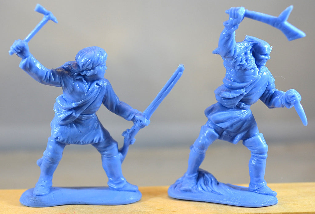 Kit-Soldiers French and Indian War Pioneer Indian Warrior Set Blue