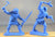 Kit-Soldiers French and Indian War Pioneer Indian Warrior Set Blue