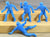 Lido Vintage Blue Baseball Players without Bases 15 PC Set
