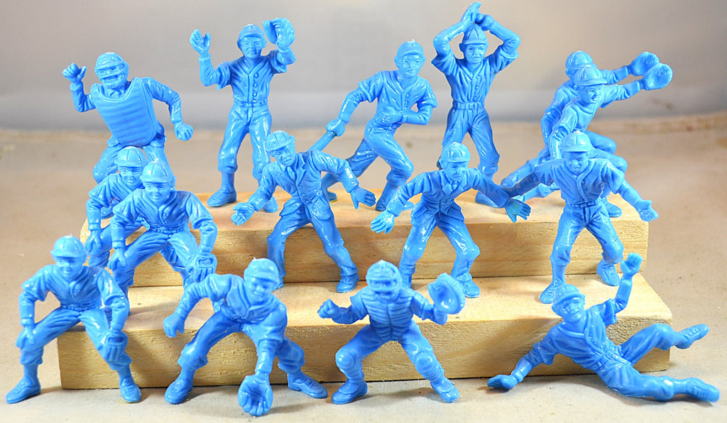 Lido Vintage Blue Baseball Players without Bases 15 PC Set