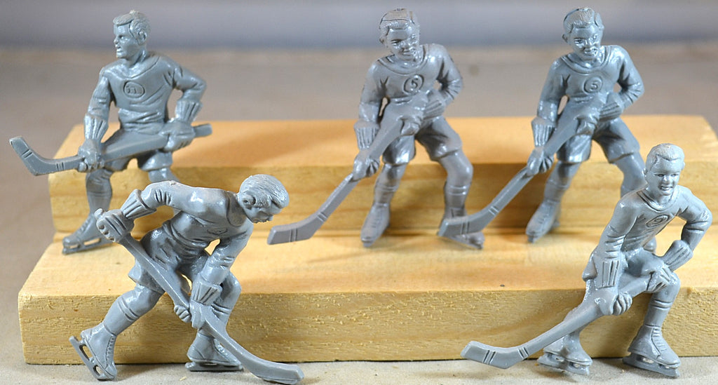 Lido Vintage Hockey Players Without Base 5 PC Set Gray