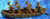 LOD Barzso Indian Birch Bark Canoe with 4 Figures Maplewood