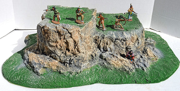 LOD Painted Base Mountain Hill Diorama Piece