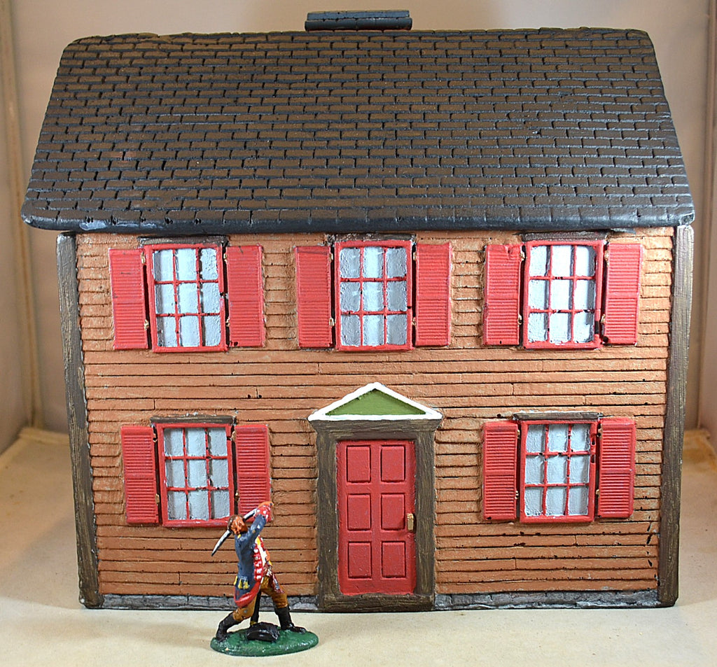 LOD Barzso American Revolution  Hand Painted Two Story Colonial House