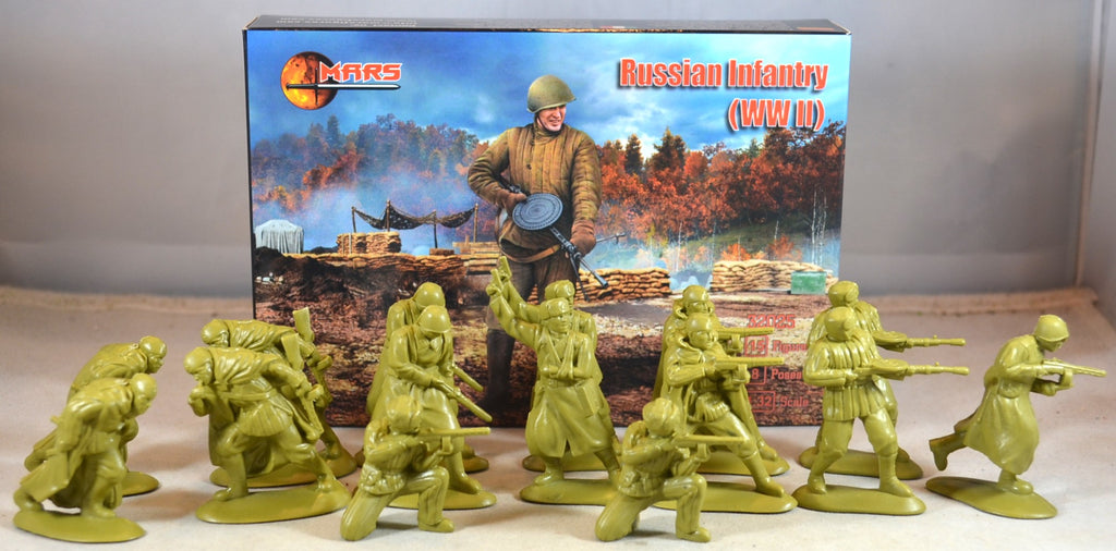 Mars WWII Russian Infantry Set Green