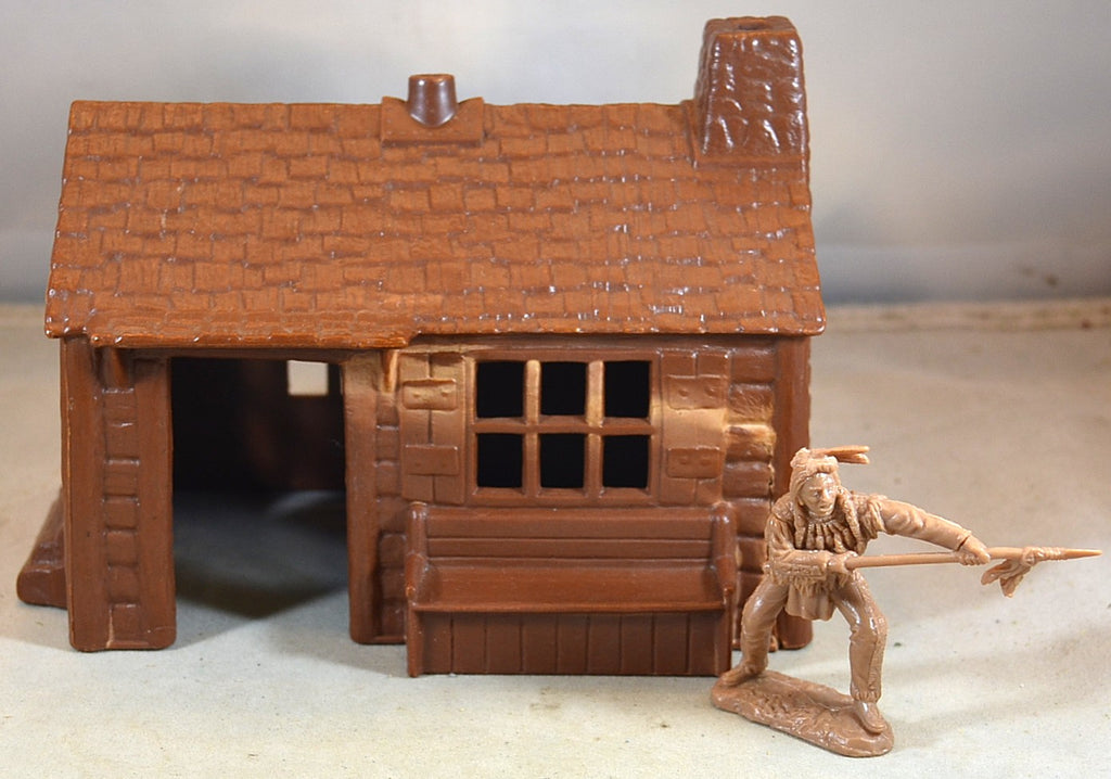 Vintage Mattel CAMP PUTT-PUTT Plastic Log Cabin