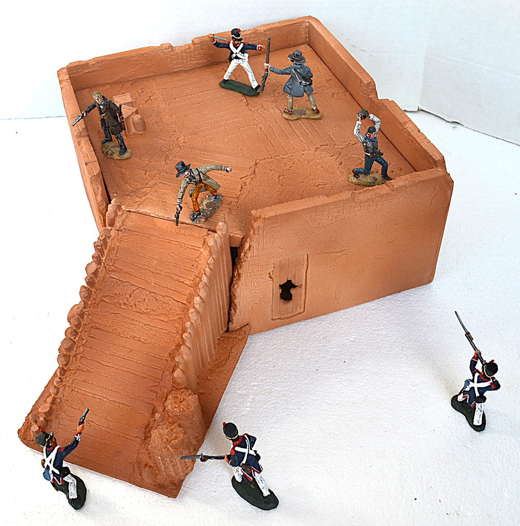 MicShaun's Closet Alamo SW Corner 2-in-1 Building with Ramp #MICSH104