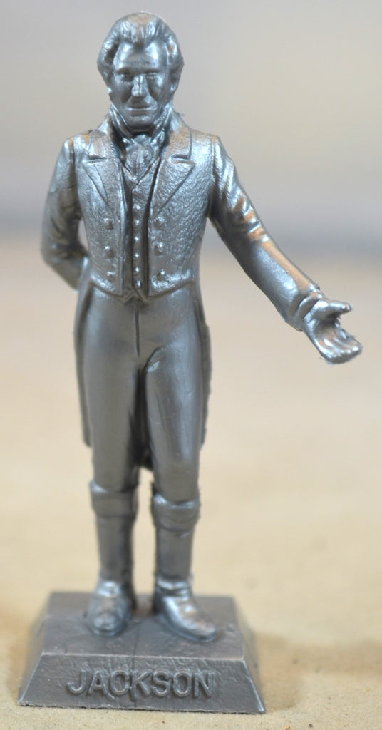 Marx President Andrew Jackson Silver Plastic Figure