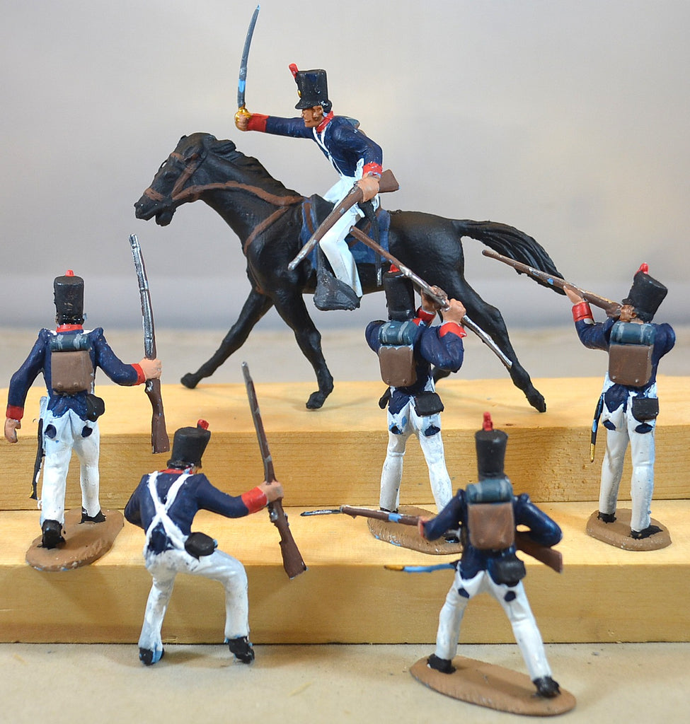 Marx Painted Alamo Mexican Shako Hat Infantry