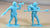 BMC Marx Civil War Union Infantry Light Blue Powder Blue 15 Figures