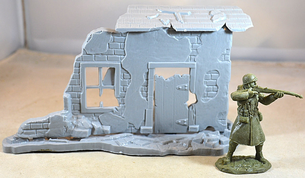 Marx WWII Exploding Building/House Gray