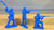 Marx Fort Apache Dearborn Playset Pioneers Settlers Medium Blue