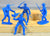 Marx Fort Apache Dearborn Playset Pioneers Settlers Medium Blue