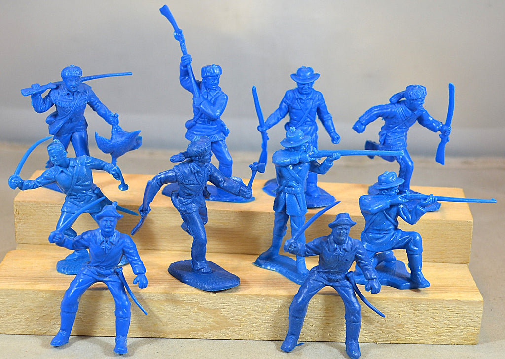 Marx Fort Apache Dearborn Playset Pioneers Settlers Medium Blue
