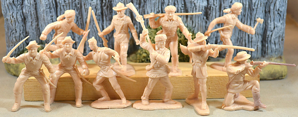 Marx Fort Apache Dearborn Playset Pioneers Settlers Tan