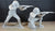 Marx German Infantry WWII GI's 6" Light Gray Figure Set
