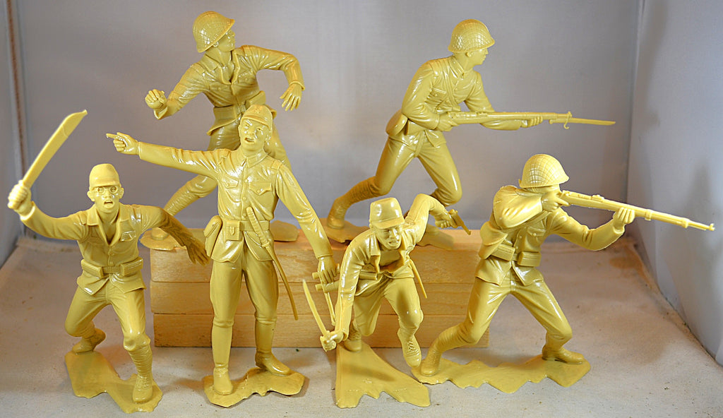 Marx Japanese Infantry WWII 6" Figure Set