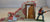 Marx Hand Painted Destroyed House Building