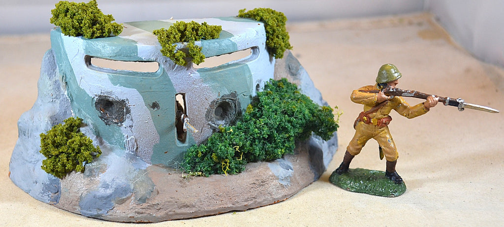 Marx Painted WWII D-Day Pillbox Bunker Defensive Position #3