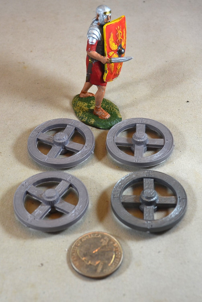 Marx Roman Chariot Wheels 4 piece set