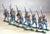 Marx Painted Civil War Confederate Marching Infantry 10 PC Set