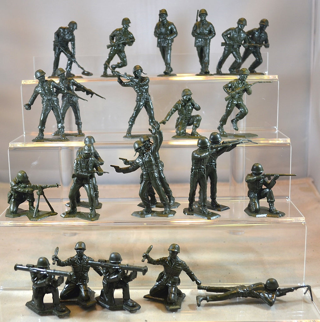 Vintage Marx WWII Battleground US GI's Infantry Set