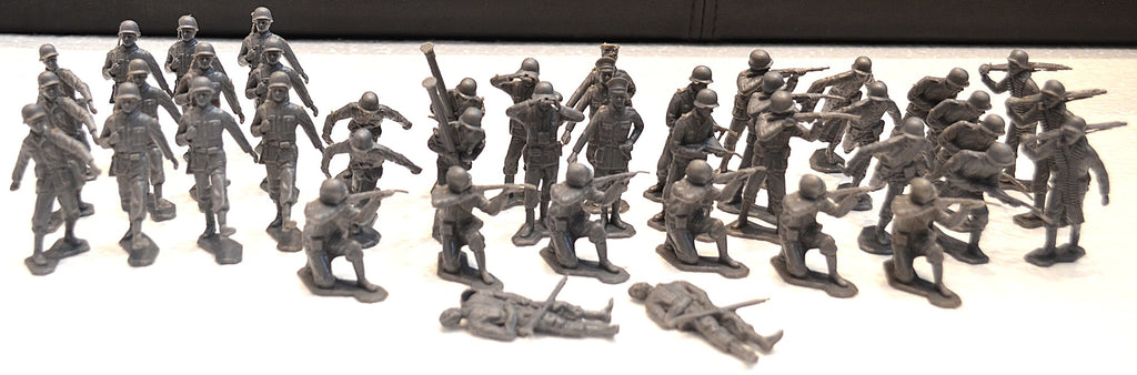 Vintage Marx WWII German Battleground Infantry Set