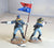 Paragon Painted US Cavalry Soldiers Set 2 6 Piece Set with Flag