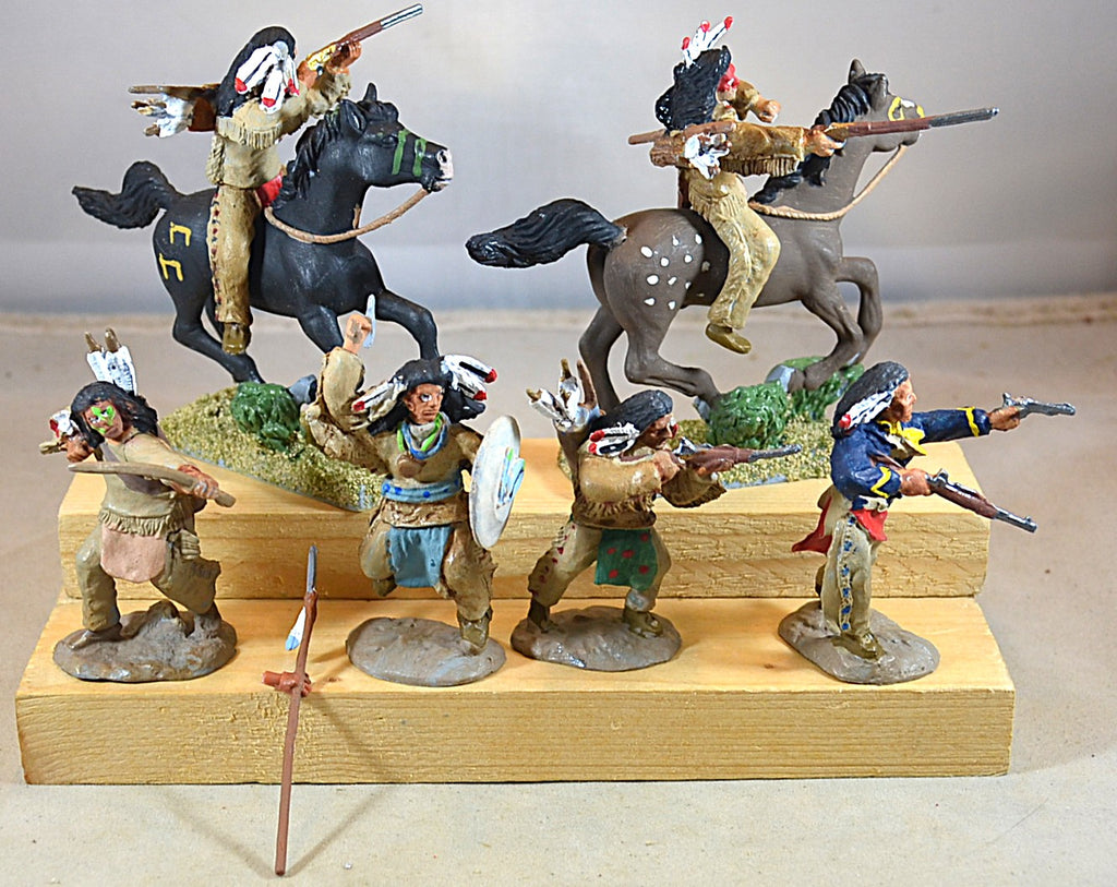 Paragon Painted Sioux Indian Warriors Custer Native American Lot 2