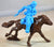 Replicants Pony Express Cowboy Rider with Horse