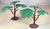 4" Plastic Trees for Dioramas and Battle Scenes - Set of 4