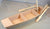 Wooden Long Flat Bottom Whaling Fishing Boat with Oars