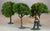 4" Plastic Fruit Trees for Dioramas and Battle Scenes 3 PC Set