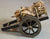 Painted Medieval Wooden 2 Wheeled Cart American Revolution Pioneer