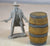 Painted Western Saloon Barrel Keg