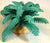 Plastic Palm Trees and Bush with base for Dioramas and Battle Scenes 3 Pcs