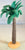 Plastic Palm Trees and Bush with base for Dioramas and Battle Scenes 3 Pcs