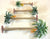 Plastic Palm Trees with base for Dioramas and Battle Scenes 4 PC Set