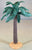 Plastic Palm Tree and Bush with base for Dioramas and Battle Scenes 2 Pcs