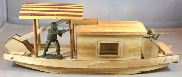 Hand Crafted Wooden Vietnam Chinese Passenger Fishing Boat