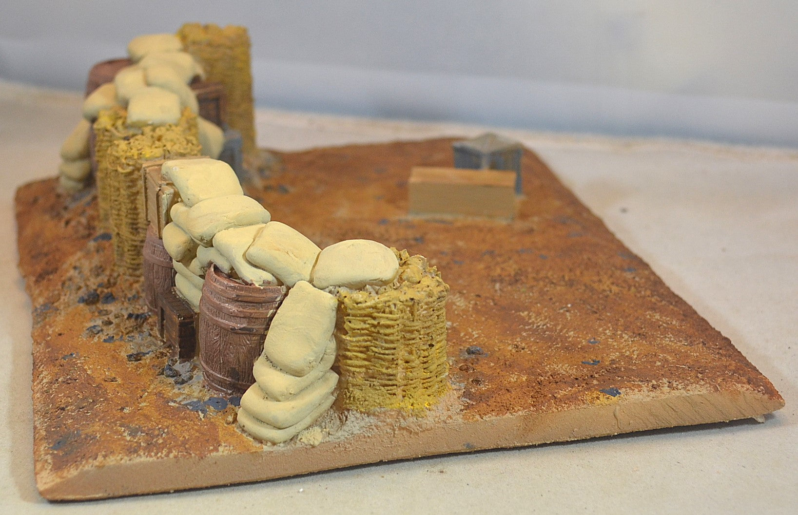WWS 3x Resin Barricades For Warhammer 40K & Tabletop Gaming – Urban Battlefield Defensive Walls, Scenery For 20-28mm Miniatures