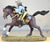 TSSD Painted CSA Confederate Cavalry Figure on Horse