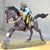 TSSD Painted CSA Confederate Cavalry Figure on Horse
